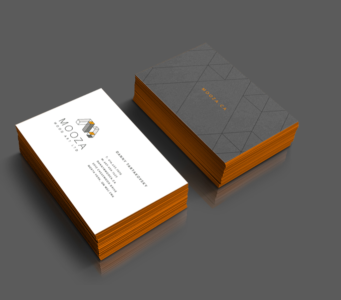 Mooza logo - business cards