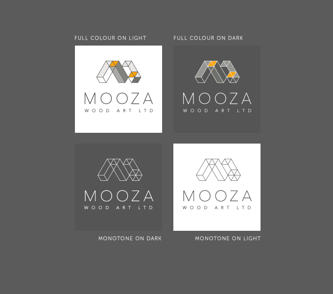 Mooza logo - variations